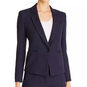 NWOT Emporio Armani Virgin Wool Waffle-Knit Blazer